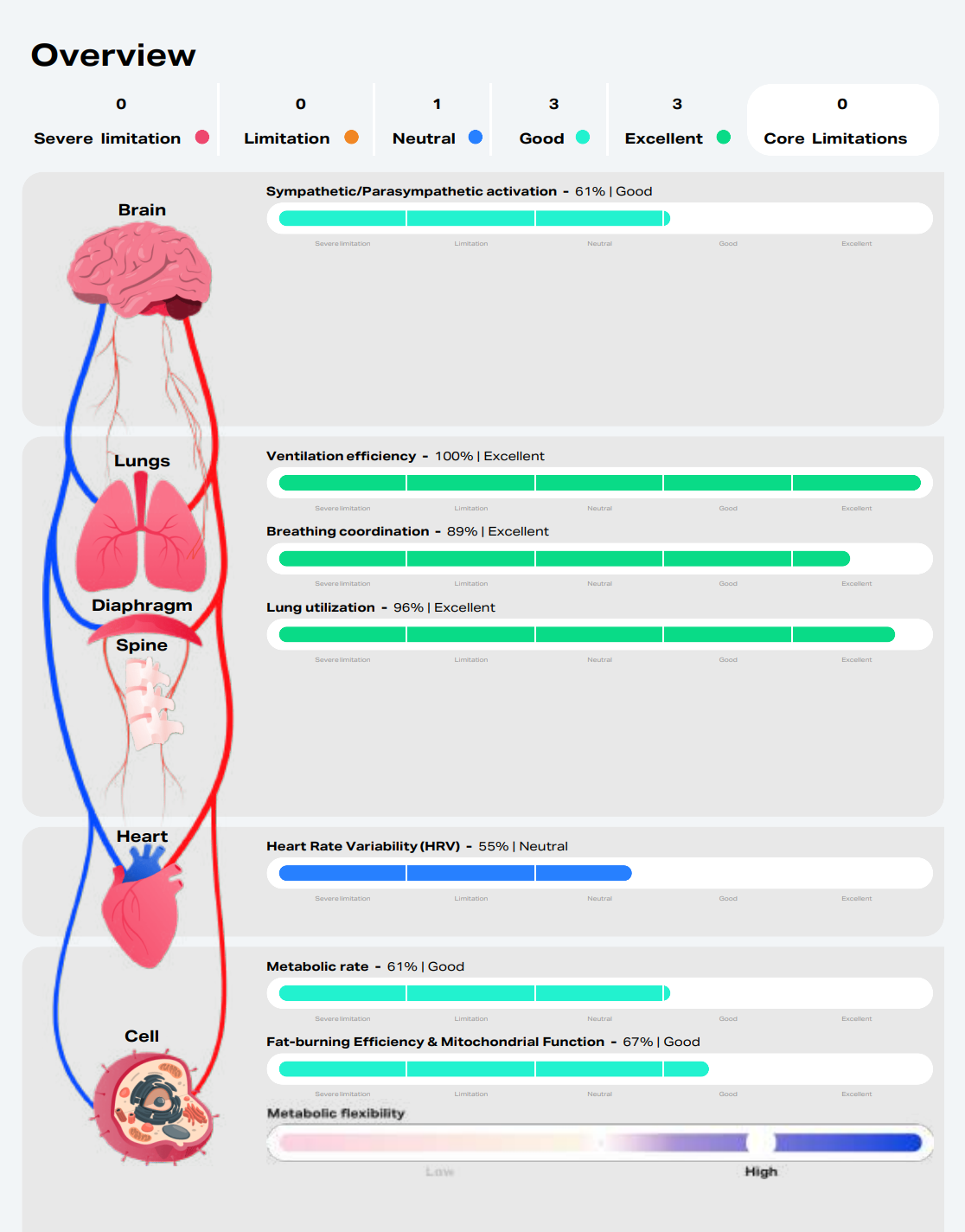 Sample VO2 Max report preview from My Health